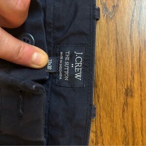 J. Crew Dark Blue Sutton Trousers